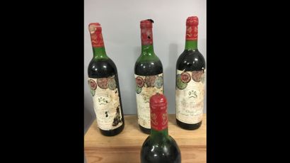 4 bottles Château MOUTON-ROTHSCHILD, 1° cru...