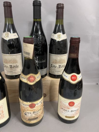 5 bouteilles COTE-ROTIE, ( 2 Guigal 2011:...