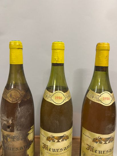 3 bottles MEURSAULT R. Billard 1986 (1 LB...