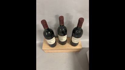 3 bottles LES HAUTS DE PONTET, Pauillac 1989...