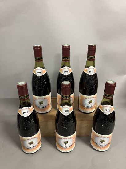 6 bottles CHATEAUNEUF-DU-PAPE 