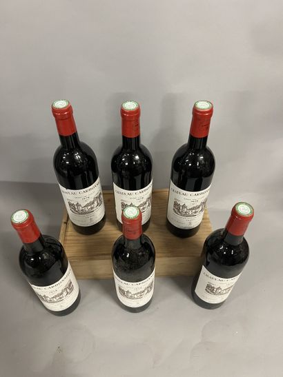 6 bottles Château CARBONNIEUX, Pessac-Léognan...