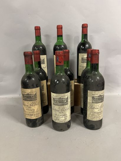 9 bottles Château LE CROCK, Saint-Estèphe...