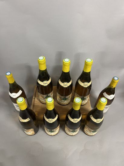 9 bottles BOURGOGNE aligoté, (7 Bouton 1986,...