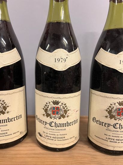 3 bottles GEVREY-CHAMBERTIN Lippe-Régnier...