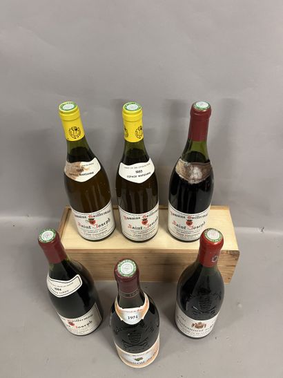 6 bouteilles COTES DU RHONE DIVERS, (2 Pierre...