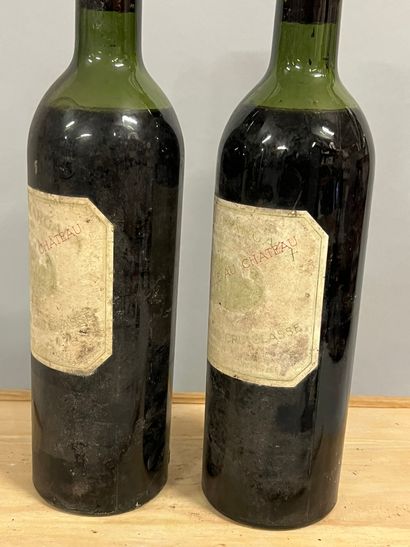 2 bottles Château MARGAUX, 1° cru Margaux...