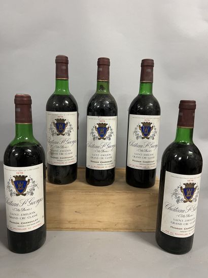 5 bottles Château ST GEORGES-COTE-PAVIE,...