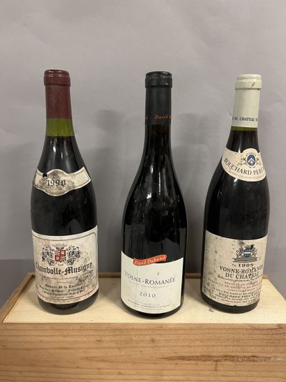 3 bouteilles COTE DE NUITS DIVERS, (1 Bouchard...