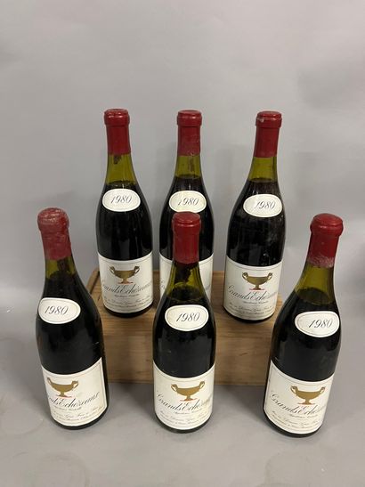 6 bottles GRANDS-ECHEZEAUX, Gros F&S 1980...