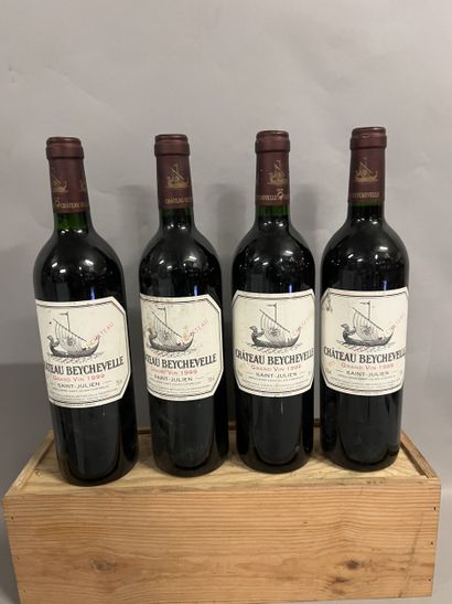 4 bottles Château BEYCHEVELLE, 4° cru Saint-Julien...
