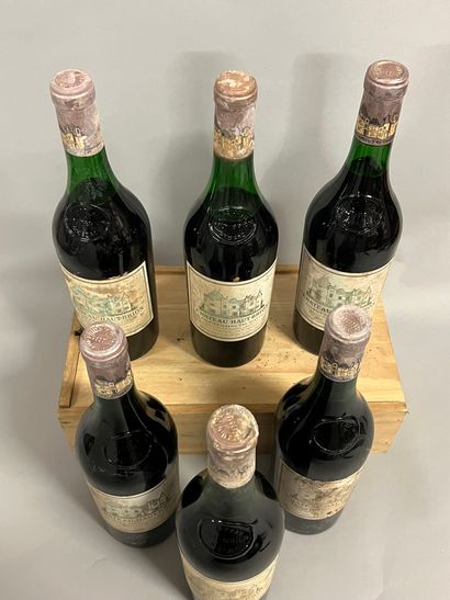 6 bottles Château HAUT-BRION, 1° cru Pessac-Léognan...