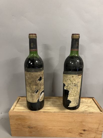 2 bottles Château GRUAUD-LAROSE, 2° cru Saint-Julien...