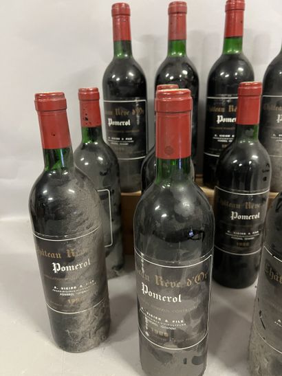 12 bottles Château REVE D'OR, Pomerol 1986...