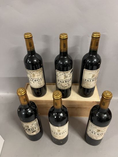 6 bottles Château TALBOT, 4° cru Saint-Julien...