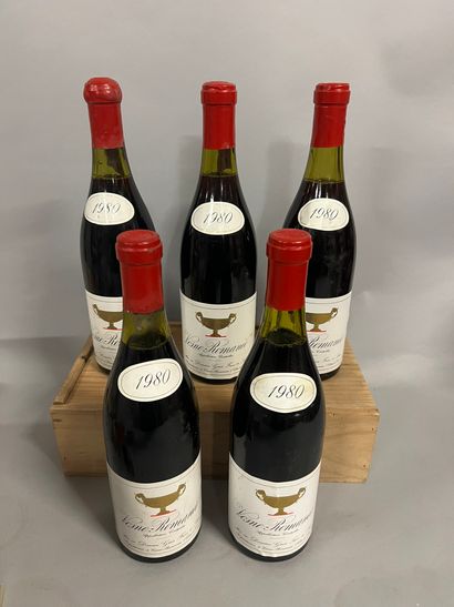 5 bottles VOSNE-ROMANEE Gros F&S 1980 (1...