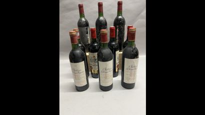 10 bottles SAINT-EMILION DIVERS (2 Ch. La...
