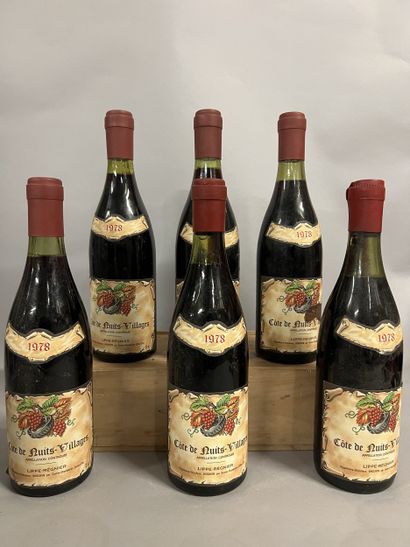 5 bottles COTE DE NUITS VILLAGES, Lippé-Régnier...