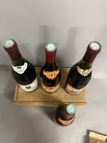 4 bouteilles RHONE (2 Cornas 81 A. Fumat,...
