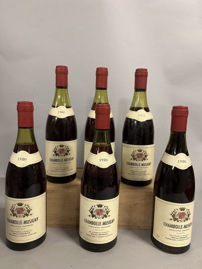 6 bottles CHAMBOLLE-MUSIGNY M. Régnier 1980...