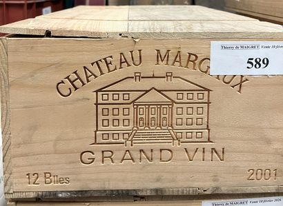 12 bottles Château MARGAUX, 1° cru Margaux...