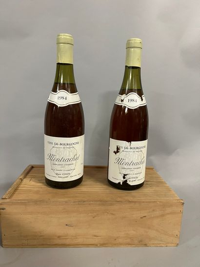 2 bottles MONTRACHET, M. Colin 1984 (TLB,...