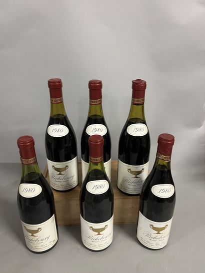 6 bottles RICHEBOURG, Gros F&S 1980 (2 TLB,...