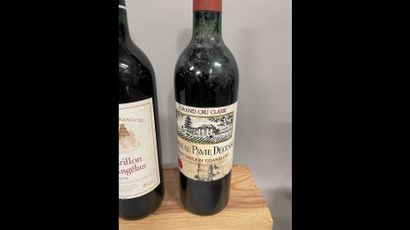 3 bottles SAINT-EMILION DIVERS (1 Ch. Pavie...