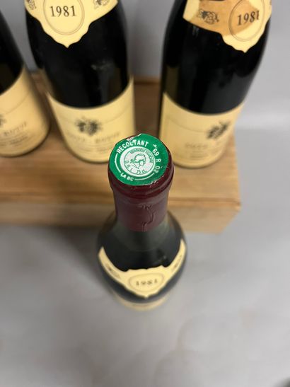 4 bottles COTE-ROTIE, F. Gérard 1981 (3 TLB,...
