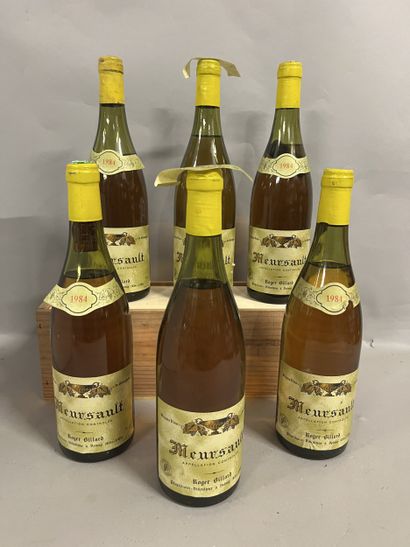 6 bottles MEURSAULT R. Billard 1984 (etlt,...