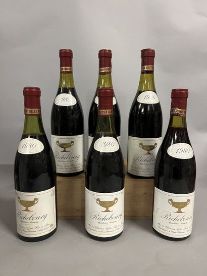 6 bottles RICHEBOURG, Gros F&S 1980 (2 TLB,...