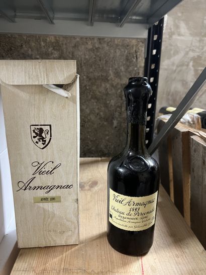 1 bottle ARMAGNAC Château de Percenade 1893...
