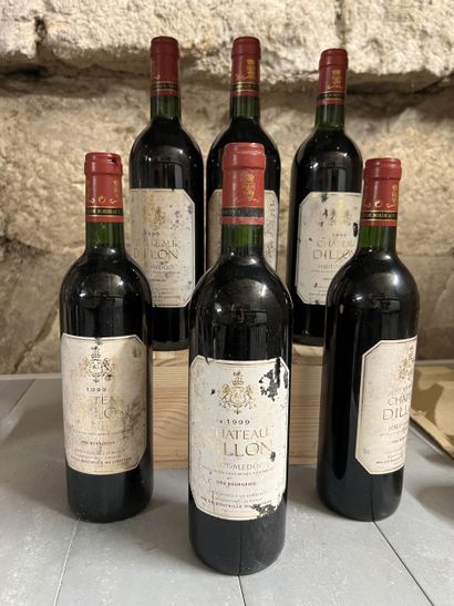 6 bottles Château DILLON, Haut-Médoc 1999...