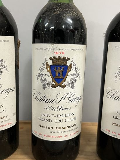5 bottles Château ST GEORGES-COTE-PAVIE,...