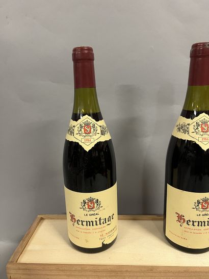 2 bottles HERMITAGE H. Sorrel 1984 (1 ela,...
