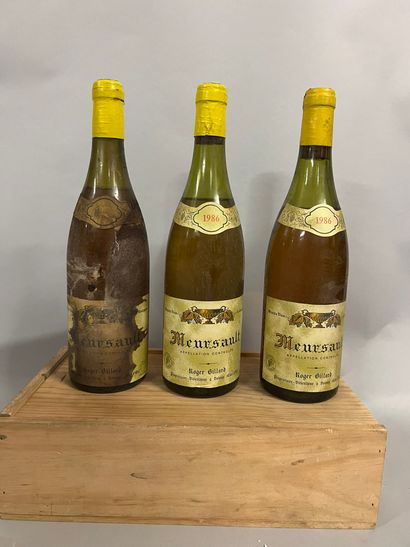 3 bottles MEURSAULT R. Billard 1986 (1 LB...