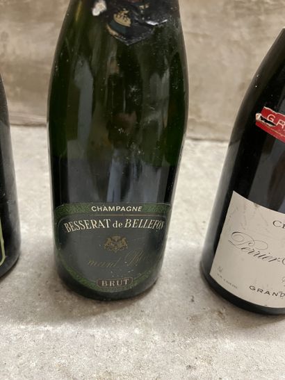 3 bottles CHAMPAGNE brut, (1 Besserat de...
