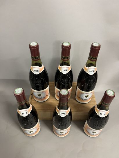 6 bottles CHATEAUNEUF-DU-PAPE 