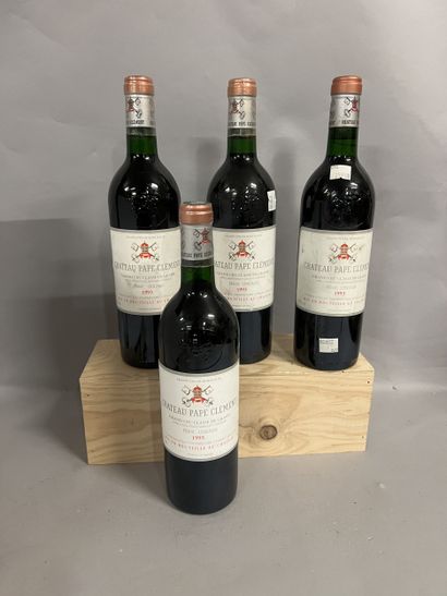 4 bottles Château PAPE CLEMENT, Pessac-Léognan...