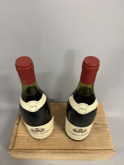 2 bottles CHAMBOLLE-MUSIGNY M. Régnier 1978...