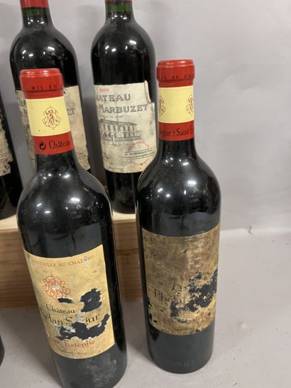 6 bottles SAINT-ESTEPHE DIVERS, (3 Ch. Haut-Marbuzet...