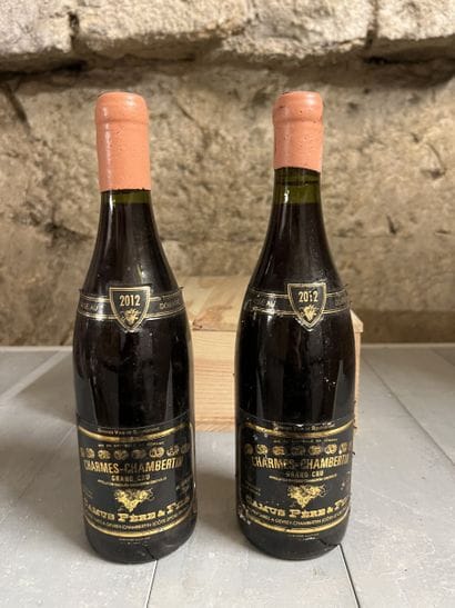 2 bottles CHARMES-CHAMBERTIN Camus 2012 (es,...