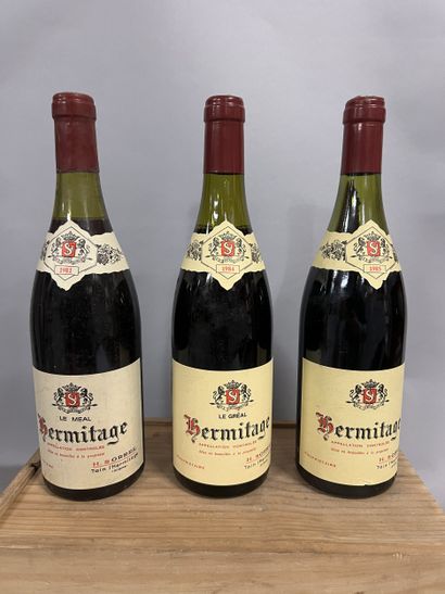 3 bottles HERMITAGE M. Sorrel (1981 TLB,...