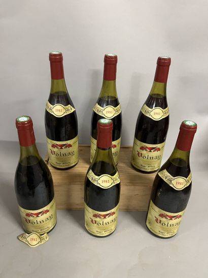 6 bottles VOLNAY R. Billard 1981 (1 TLB,...