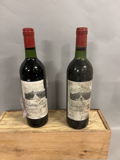 2 bottles Château CANON, 1° Grand cru St-Emilion...