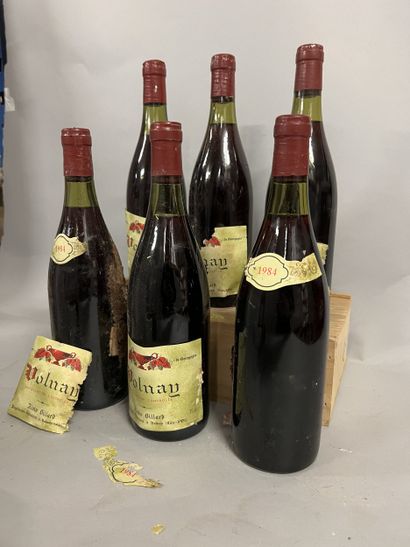 6 bouteilles VOLNAY A. Billard 1984 (eta,...