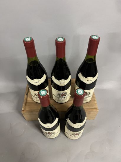 5 bouteilles GEVREY-CHAMBERTIN Lippé-Régnier...