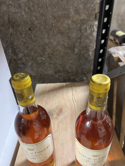 2 bottles Château DE FARGUES, Sauternes 1985...
