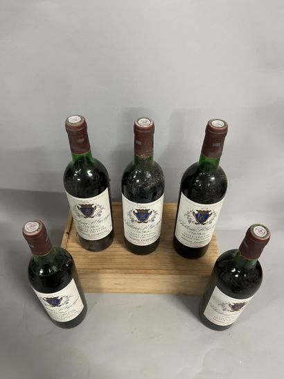5 bottles Château ST GEORGES-COTE-PAVIE,...