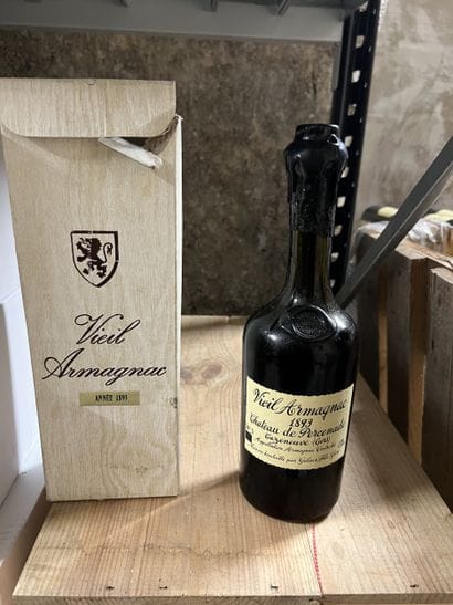 1 bottle ARMAGNAC Château de Percenade 1893...